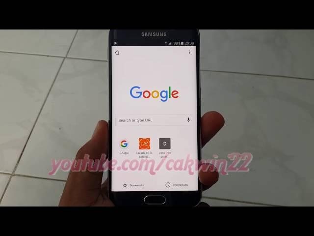 Google Chrome : How to clear cache and cookies in Samsung Galaxy S6