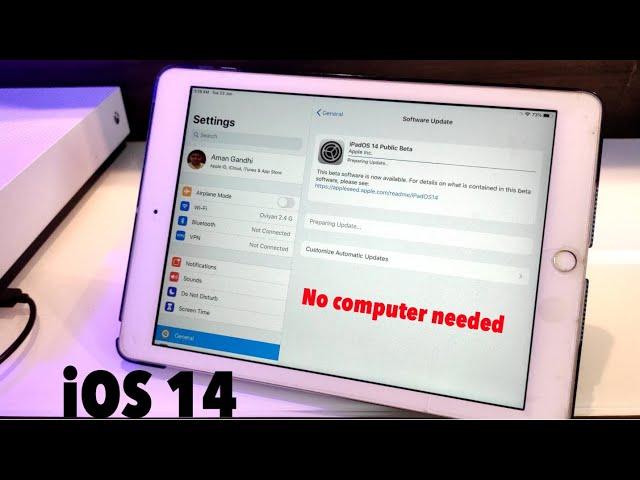 Install iOS 14 / iPadOS 14 Right now | No computer needed | works on both iPhone & iPad