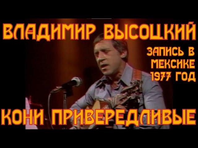 ВЫСОЦКИЙ- КОНИ ПРИВЕРЕДЛИВЫЕ. Владимир Высоцкий в Мексике 1977 год.