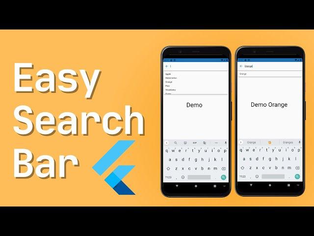 Easy Search Bar in Flutter | Flutter Tutorials