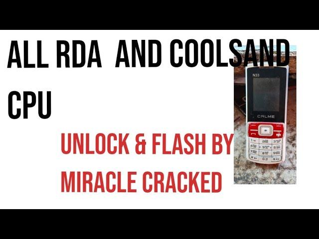 #All rda coolsand CPU read #unlock code#tuck mobile .