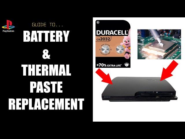 Revive your PS3 Slim: Replacing the battery & fixing overheating