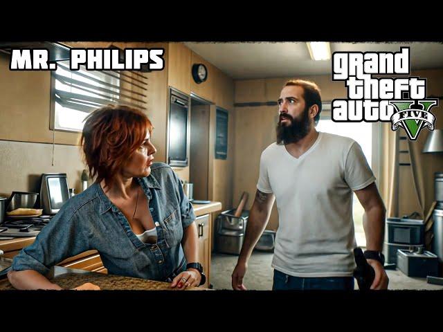 GTA 5 - Mission #19 - Mr. Philips Reimagined by AI | Real Life