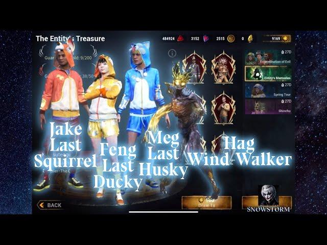 Jake Last Squirrel & Feng Last Ducky & Meg Last Husky Gacha | Dead By Daylight Mobile