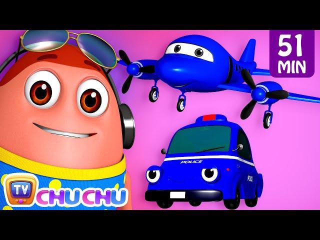 Learn Blue Color with Surprise Eggs Ball Pit Show + More Funzone Songs for Kids - ChuChu TV