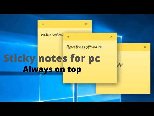 sticky notes tutorial | set your notes always on desktop |