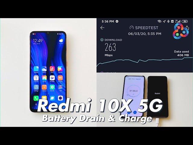Redmi 10X 5G Day 2 - 5G Battery Drain & Fast Charge Test!