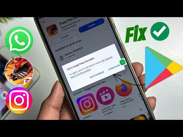  can't install app play store | how to solve can't install app problem on play store | play store