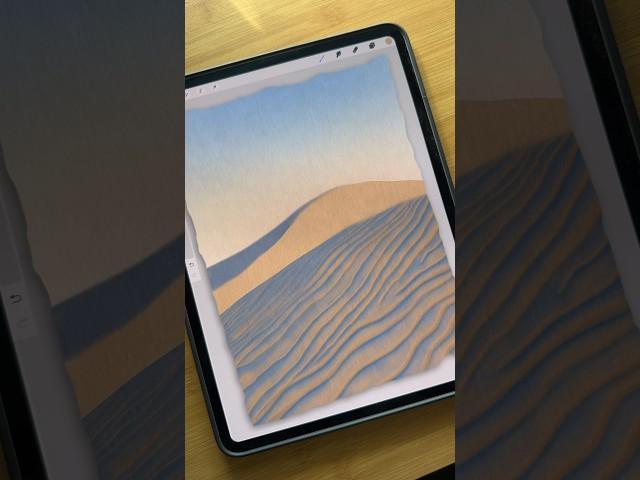 Procreate Desert Tutorial #procreatetutorials #procreatebrushes