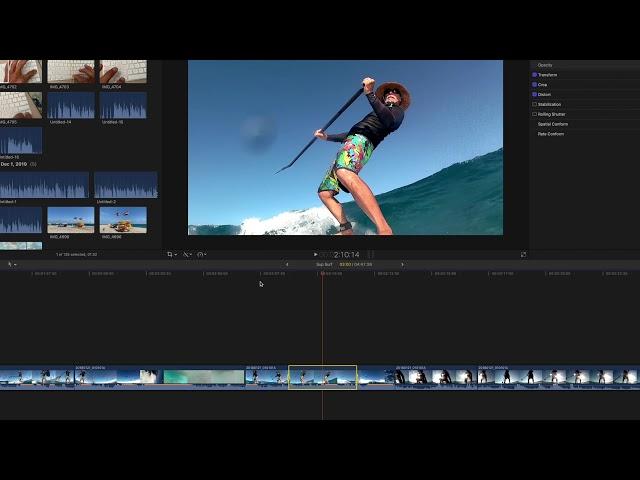 How to use fast and slow motion edit in FCPX