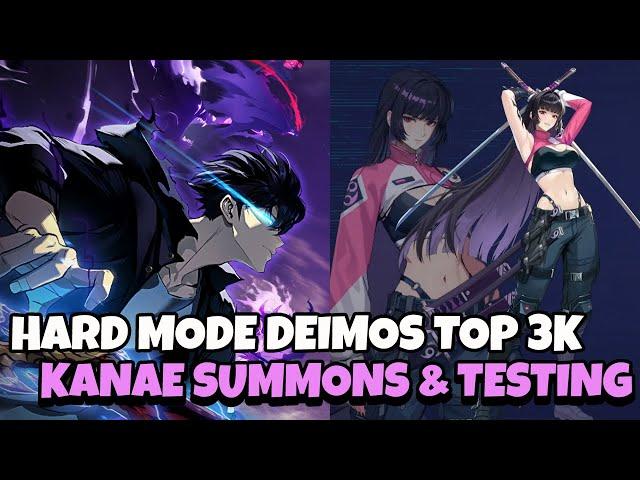 HARD MODE DEIMOS TOP 3K & KANAE SUMMONS + TESTING! [Solo Leveling: Arise]