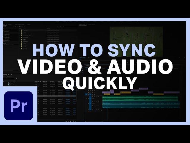 How To Sync Video and Audio in Premiere Pro CC