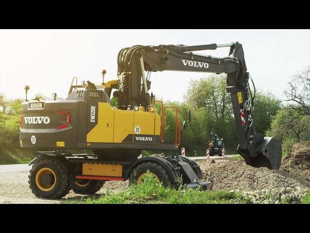 Volvo E-series wheeled excavators: smooth control