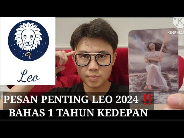 LEO DI TAHUN 2024 ADA HAL PENTING HARUS KAMU TAU ‼️BAHAS SEMUA KEUANGAN ASMARA KARIR 1 TAHUN KEDEPAN