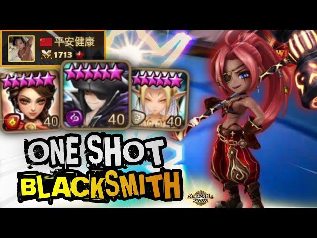 MAX DMG! OBERON and KASSANDRA with combo FIRE RUNE BLACKSMITH IN RTA SUMMONERS WAR