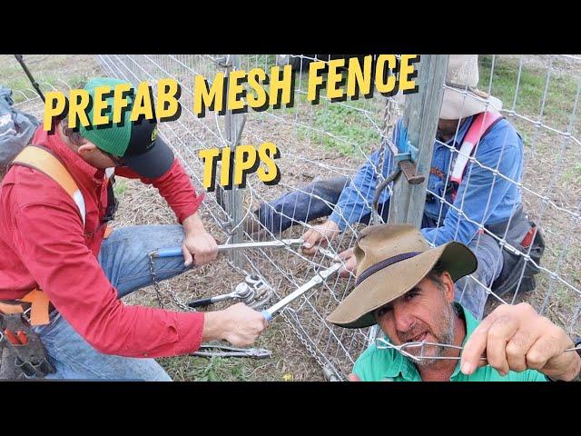 Tricks and Tools to Tie and Crimp Mesh Fencing Mid Run (Gut Strain)