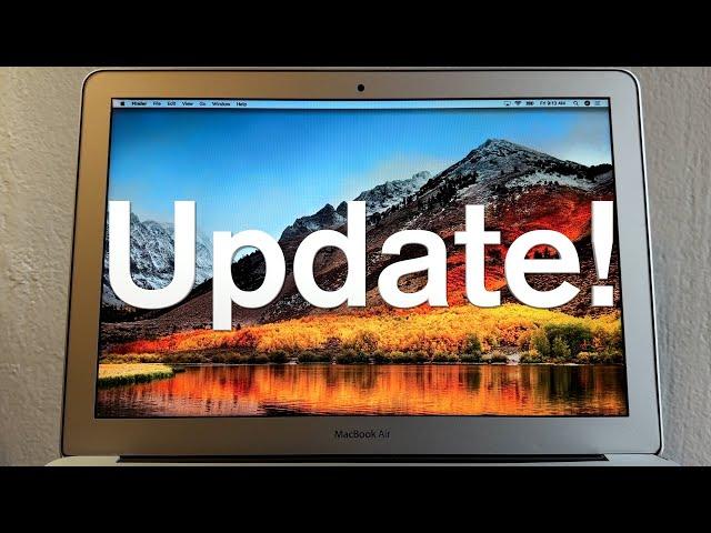 How to Update Macbook Air - High Sierra to Latest Version