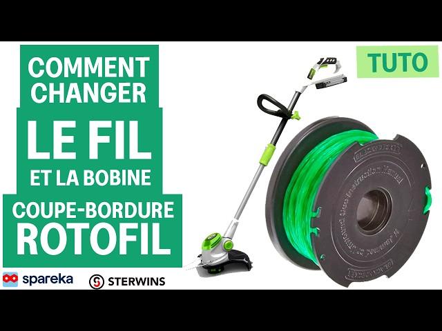 Comment changer le fil de la bobine d'un coupe bordure Sterwins - Tuto jardin