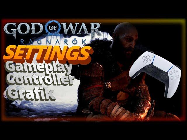 God of War Ragnarök - besten Einstellungen vor dem Start - Controller, Grafik & Gameplay - Deutsch