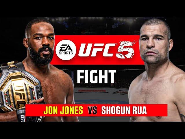 Jon Jones vs. Shogun Rua Full Fight | EA Sports UFC 5 Gameplay Simulation