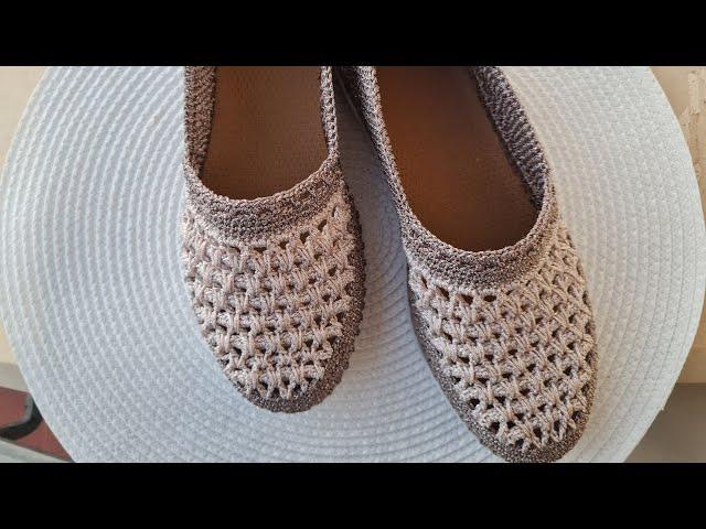 МОКАСИНЫ ПРАЗДНИК ВЯЖЕМ КРЮЧКОМ  CROCHET SHOES