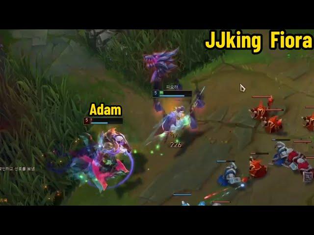 JJking Fiora VS Adam Darius in KR Server!