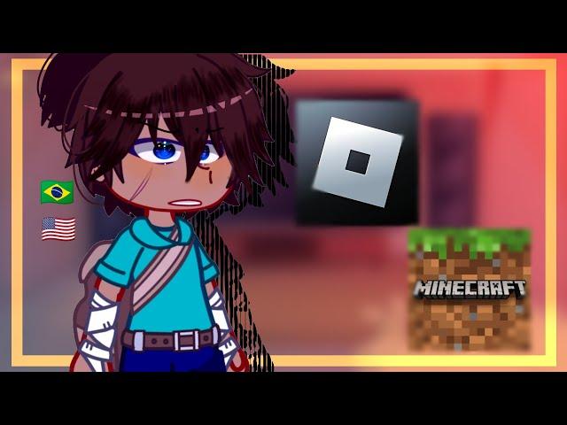 •| Minecraft e Roblox Reagindo a tik toks |• gacha club