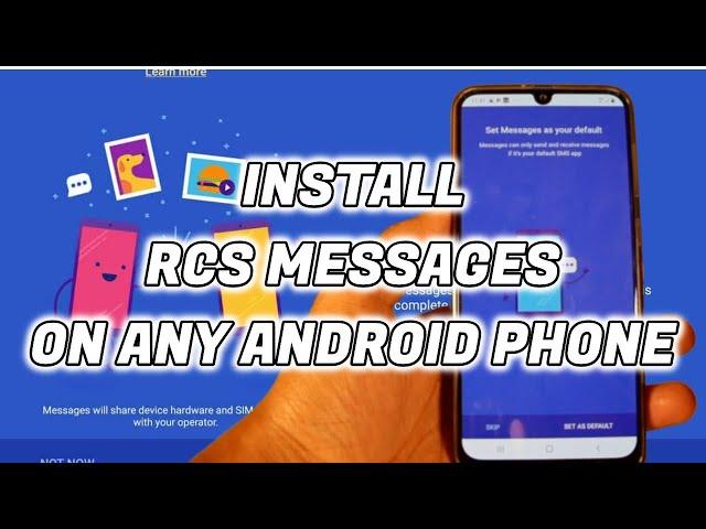 How To Install RCS Messaging - Works On Any Android Phone And Any Carrier.