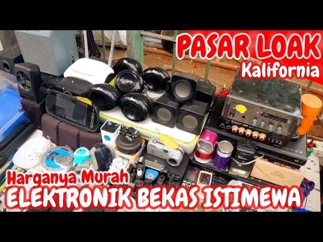 REVIEW‼️SEGINI HARGA ELEKTRONIK BEKAS DI PASAR LOAK ‼️SPEAKER AKTIK, KAMERA, TIPE, AMPLI, DVD DLL