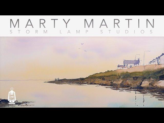 A relaxing loose watercolour painting with Marty Martin