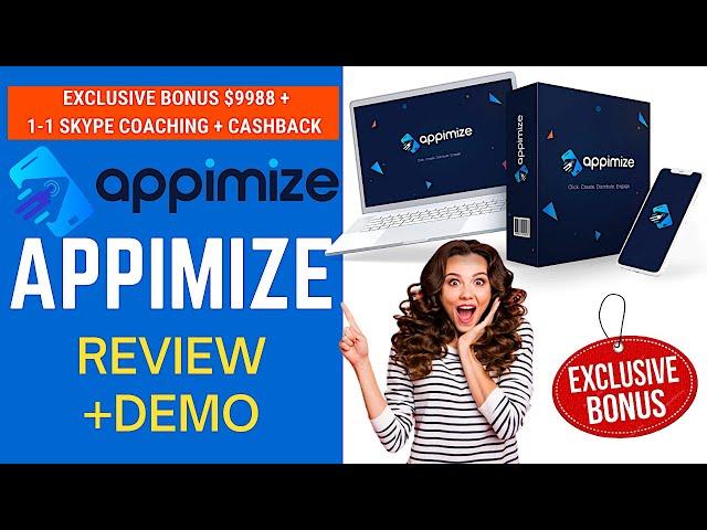 Appimize Review ️ Bonus $9988 + Skype Coaching + Cashback️Revolutionary PWA Mobile App Builder