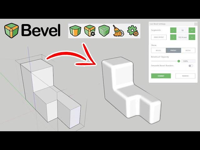 How to use the new BEVEL plugin for SketchUp?