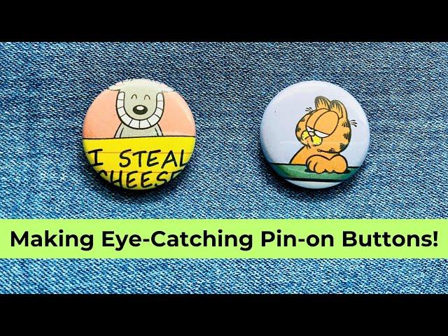 Discover the Insanely Simple Technique for Making Eye-Catching Pin-on Buttons! #button #diytutorial