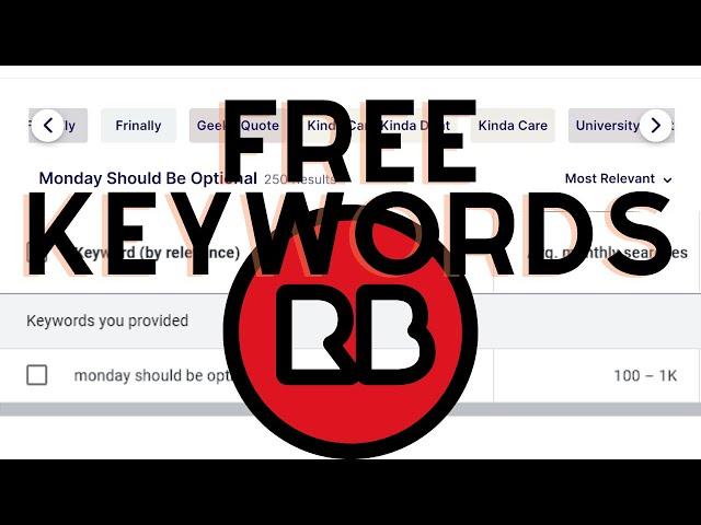  Find INSANE Redbubble Keywords For Free *NEW METHOD*