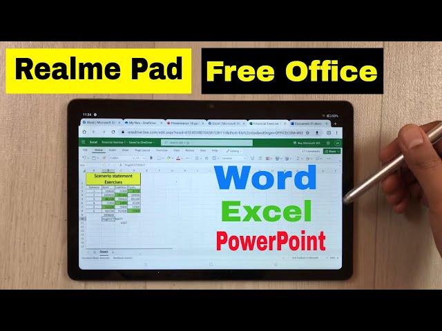 How to Get Free Microsoft Office in Realme Pad - (Word, Excel, PowerPoint)