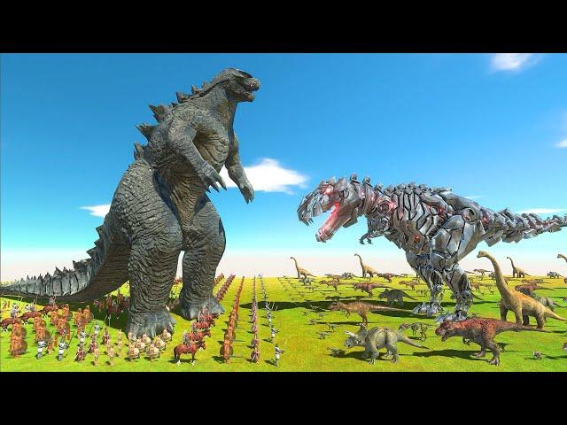 Godzilla 2014 or TEK-REX | Who is The Boss - Animal Revolt Battle Simulator