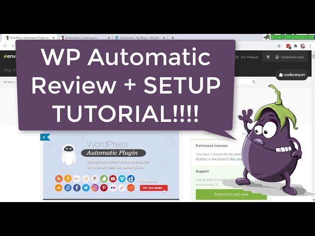 ValvePress WP Automatic Plugin Review + Setup Tutorial - Automated Wordpress Blogging