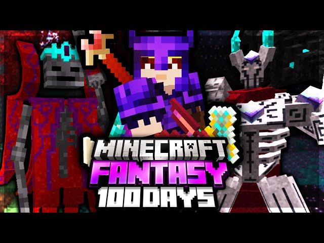 I Survived 100 Days in MODDED FANTASY MINECRAFT...