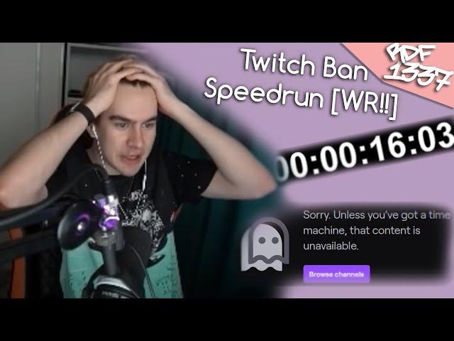 Twitch Ban Speedrun by bratishkinoff (Any% in 00:16.03 sec) World Record