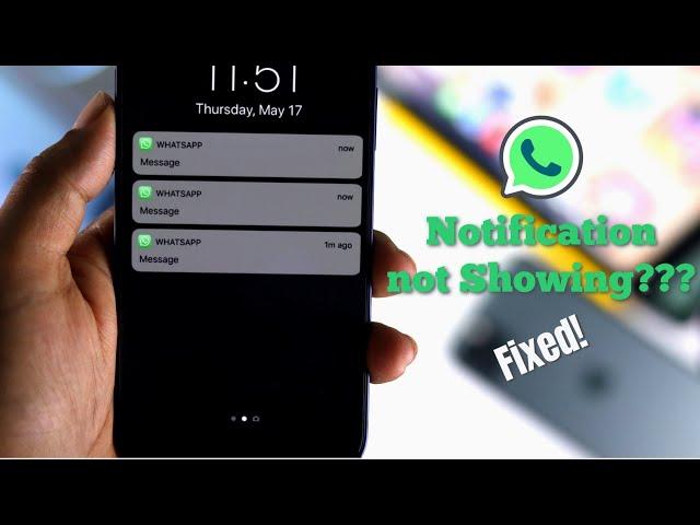 Fix: WhatsApp Notifications Not Working! [Home Screen & Status Bar]