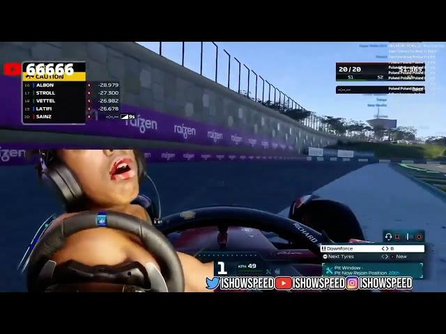 @IShowSpeed had an Accident In F1 Race  He Just died 