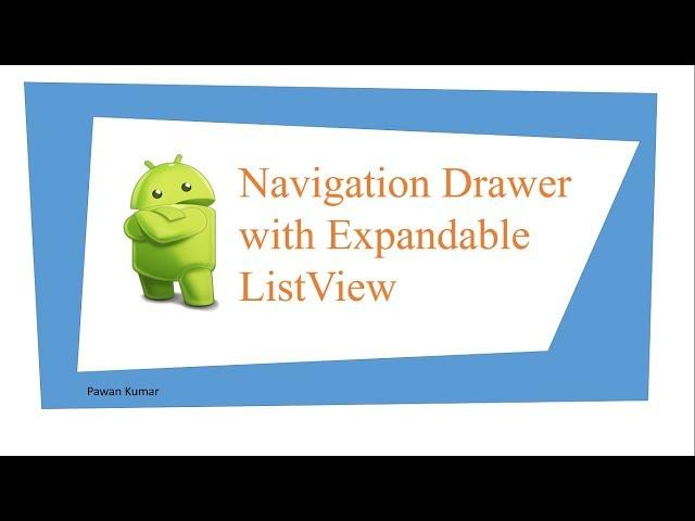 Expandable ListView item of Navigation Drawer in Android Example