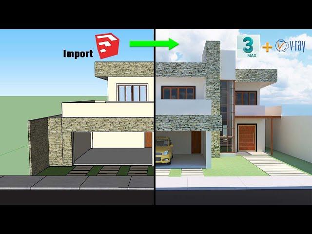 How to import Sketchup file in 3dsmax 2021