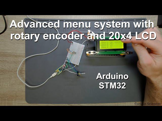 Advanced menu system with rotary encoder for Arduino/STM32