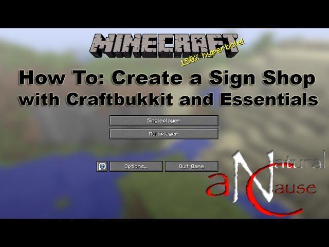 How To: Set up a Shop Signs in Minecraft - Bukkit and Essentials