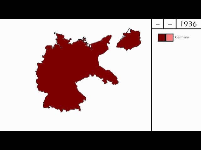 Territorial expansion of Nazi Germany 1933 - 1939