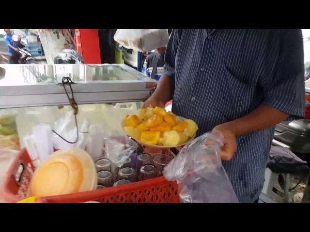 Rojak street food in Medan Indonesia