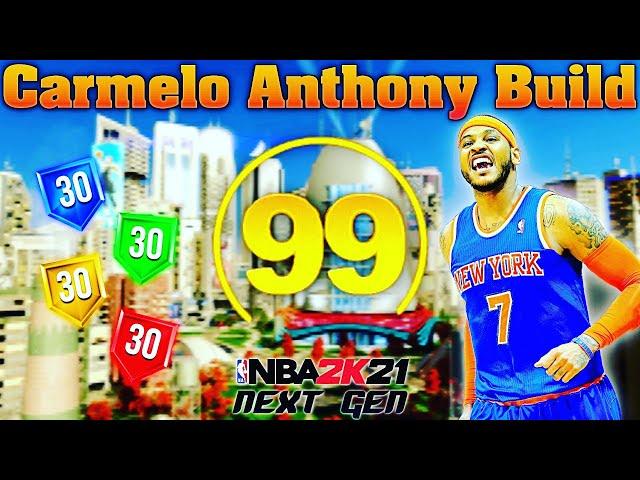 *NEW* Carmelo Anthony Build 2k21 Next Gen!!! Best Scoring Small Forward Build!!! NBA 2k21 Next Gen!!