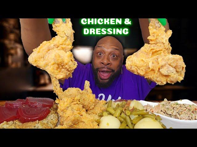 HAPPY JUNETEENTH | CHICKEN & DRESSING MUKBANGS | FREEDOM DAY