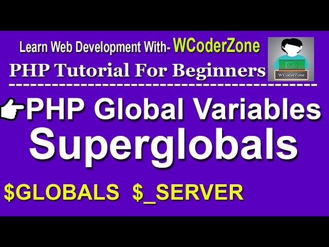PHP Global Variables - Superglobals Tutorial - English